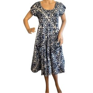Dress Addict Oversized A Line Dress Flared Skirt
Blue Floral Print Size XSmall